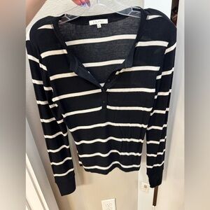 Stripe Henley z supply never worn with tags